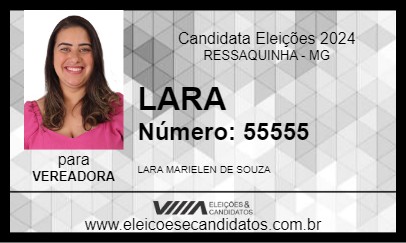 Candidato LARA 2024 - RESSAQUINHA - Eleições