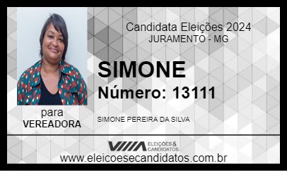 Candidato SIMONE 2024 - JURAMENTO - Eleições