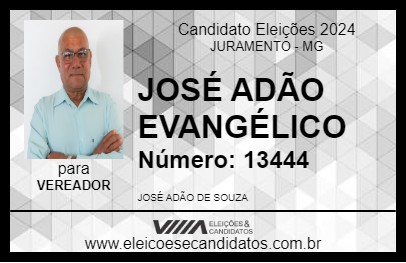 Candidato JOSÉ ADÃO EVANGÉLICO 2024 - JURAMENTO - Eleições