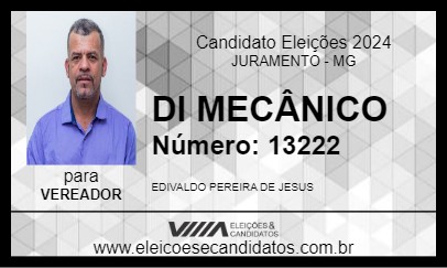 Candidato DI MECÂNICO 2024 - JURAMENTO - Eleições