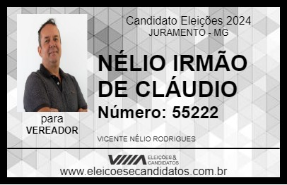 Candidato NÉLIO IRMÃO DE CLÁUDIO 2024 - JURAMENTO - Eleições