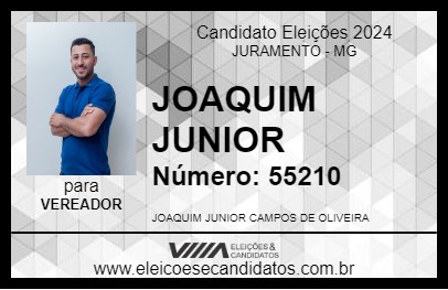 Candidato JOAQUIM JUNIOR 2024 - JURAMENTO - Eleições