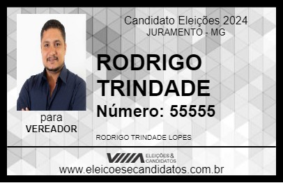 Candidato RODRIGO TRINDADE 2024 - JURAMENTO - Eleições