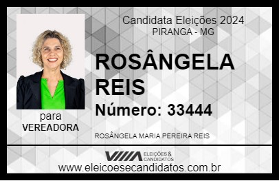 Candidato ROSÂNGELA REIS 2024 - PIRANGA - Eleições