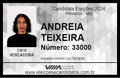 Candidato ANDREIA TEIXEIRA 2024 - PIRANGA - Eleições