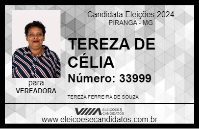 Candidato TEREZA DE CÉLIA 2024 - PIRANGA - Eleições