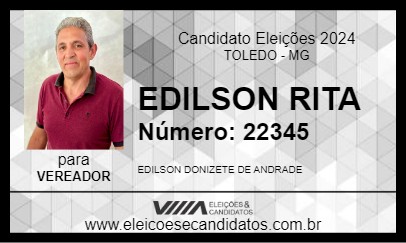 Candidato EDILSON RITA 2024 - TOLEDO - Eleições