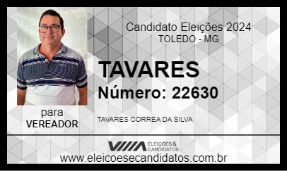 Candidato TAVARES 2024 - TOLEDO - Eleições