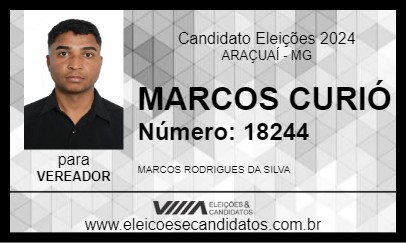 Candidato MARCOS CURIÓ 2024 - ARAÇUAÍ - Eleições