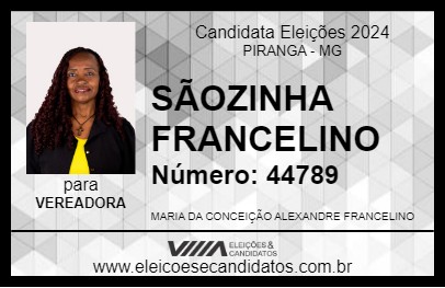 Candidato SÃOZINHA FRANCELINO 2024 - PIRANGA - Eleições