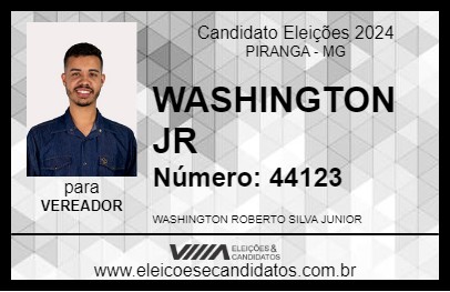 Candidato WASHINGTON JR 2024 - PIRANGA - Eleições