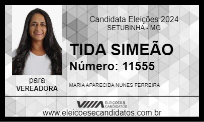 Candidato TIDA SIMEÃO 2024 - SETUBINHA - Eleições