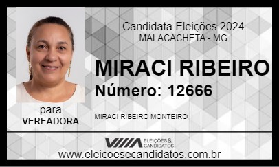 Candidato MIRACI RIBEIRO 2024 - MALACACHETA - Eleições