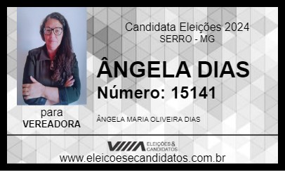 Candidato ÂNGELA DIAS 2024 - SERRO - Eleições