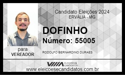 Candidato RODOLFO DURÃES 2024 - ERVÁLIA - Eleições