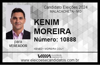 Candidato KENIM MOREIRA 2024 - MALACACHETA - Eleições