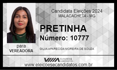 Candidato PRETINHA 2024 - MALACACHETA - Eleições