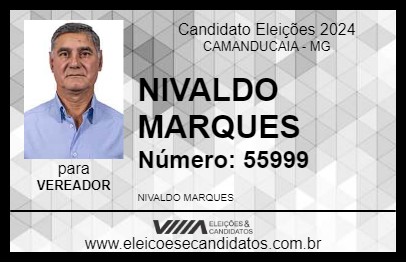 Candidato NIVALDO MARQUES 2024 - CAMANDUCAIA - Eleições