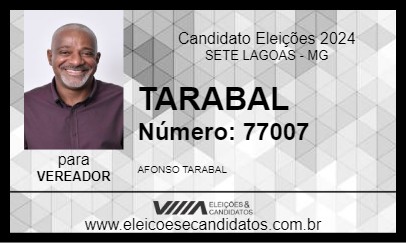 Candidato TARABAL 2024 - SETE LAGOAS - Eleições