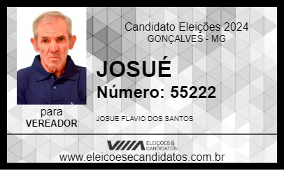 Candidato JOSUÉ 2024 - GONÇALVES - Eleições