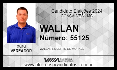 Candidato WALLAN 2024 - GONÇALVES - Eleições