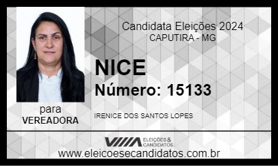 Candidato NICE 2024 - CAPUTIRA - Eleições