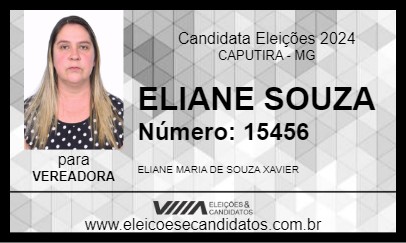 Candidato ELIANE SOUZA 2024 - CAPUTIRA - Eleições