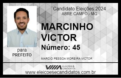 Candidato MARCINHO VICTOR 2024 - ABRE CAMPO - Eleições