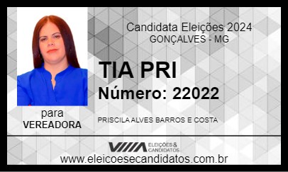 Candidato TIA PRI 2024 - GONÇALVES - Eleições