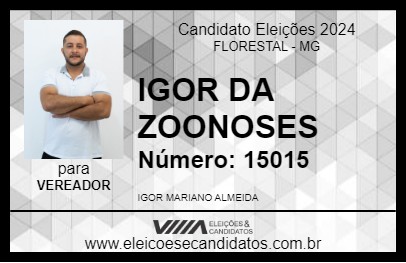 Candidato IGOR MARIANO 2024 - FLORESTAL - Eleições