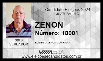 Candidato ZENON 2024 - JUATUBA - Eleições