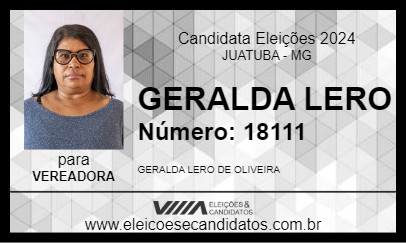 Candidato GERALDA LERO 2024 - JUATUBA - Eleições