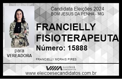 Candidato FRANCIELLY FISIOTERAPEUTA 2024 - BOM JESUS DA PENHA - Eleições