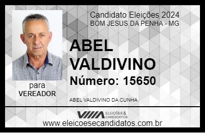 Candidato ABEL VALDIVINO 2024 - BOM JESUS DA PENHA - Eleições