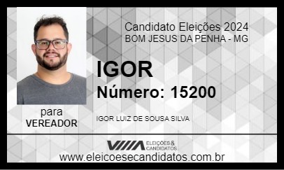 Candidato IGOR 2024 - BOM JESUS DA PENHA - Eleições