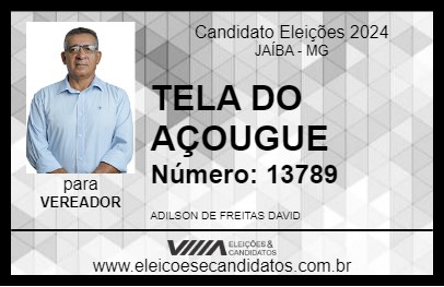 Candidato TELA DO AÇOUGUE 2024 - JAÍBA - Eleições