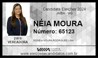 Candidato NÉIA MOURA 2024 - JAÍBA - Eleições