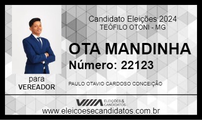 Candidato OTA MANDINHA 2024 - TEÓFILO OTONI - Eleições