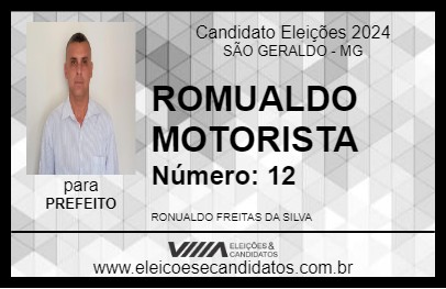 Candidato ROMUALDO MOTORISTA 2024 - SÃO GERALDO - Eleições