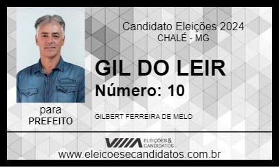 Candidato GIL DO LEIR 2024 - CHALÉ - Eleições