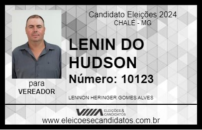 Candidato LENIN DO HUDSON 2024 - CHALÉ - Eleições