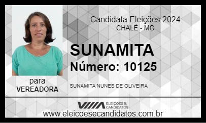 Candidato SUNAMITA 2024 - CHALÉ - Eleições