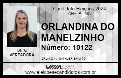 Candidato ORLANDINA DO MANELZINHO 2024 - CHALÉ - Eleições