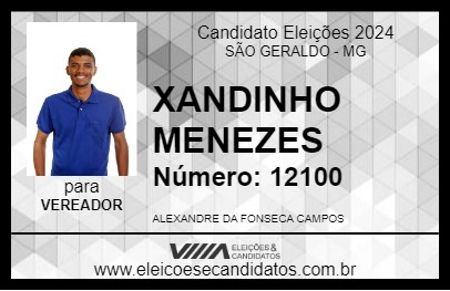 Candidato XANDINHO MENEZES 2024 - SÃO GERALDO - Eleições