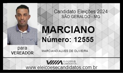 Candidato MARCIANO 2024 - SÃO GERALDO - Eleições