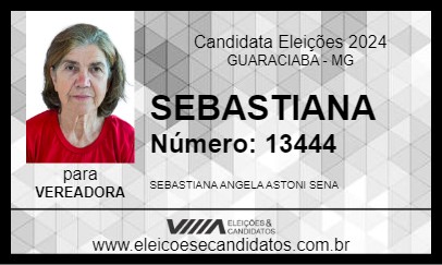 Candidato SEBASTIANA 2024 - GUARACIABA - Eleições