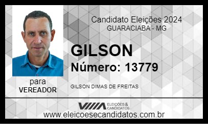 Candidato GILSON 2024 - GUARACIABA - Eleições