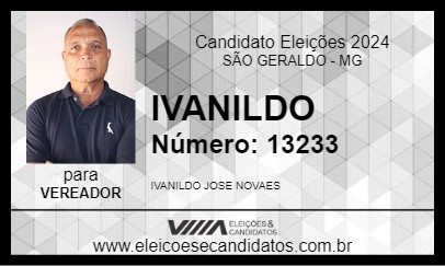 Candidato IVANILDO 2024 - SÃO GERALDO - Eleições