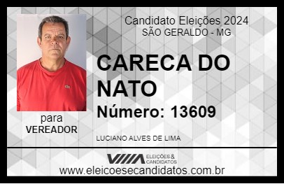 Candidato CARECA DO NATO 2024 - SÃO GERALDO - Eleições