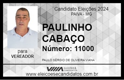 Candidato PAULINHO DA SANDRA 2024 - PAIVA - Eleições